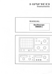 Hameg Instruments HM604-3 Bedienungsanleitung