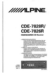 Alpine CDE-7828R Bedienungsanleitung