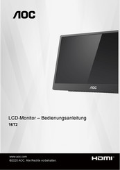 AOC 16T2 Bedienungsanleitung