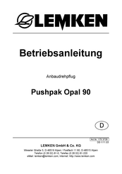 LEMKEN Pushpak Opal 90 Betriebsanleitung