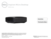 Dell Inspiron Micro Desktop 3050 Bedienungsanleitung