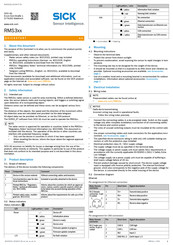 SICK RMS3 Serie Schnellstartanleitung