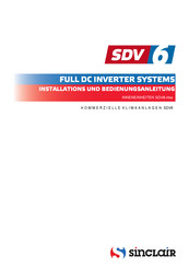 Sinclair SDV6-H22 Installations- Und Bedienungsanleitung