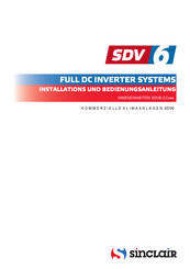 Sinclair SDV6-CC45 Installations- Und Bedienungsanleitung