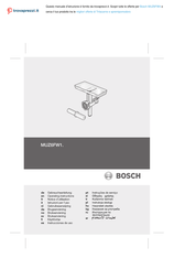 Bosch MUZ6FW1-Serie Gebrauchsanleitung
