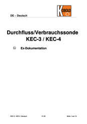 Kobold KEC-4 Bedienungsanleitung