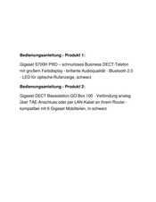 Gigaset S700 H PRO Bedienungsanleitung