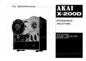 Akai X-200D Bedienungsanleitung