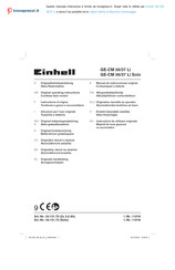 EINHELL GE-CM 36/37 Li Solo Originalbetriebsanleitung