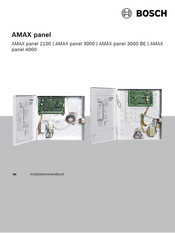 Bosch AMAX 3000 BE Installationshandbuch