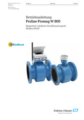 Endress+Hauser Proline Promag W 800 Betriebsanleitung