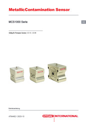 Hydac International MCS1000 Serie Betriebsanleitung