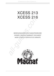 Magnat XCESS 213 Bedienungsanleitung/Garantiekunde