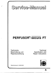 B. Braun PERFUSOR-secura FT Technische Beschreibung Und Bedienungsanleitung