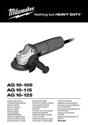 Milwaukee AG 10-125 Originalbetriebsanleitung