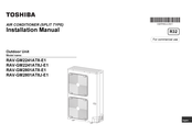 Toshiba RAV-GM2241AT8-E1 Installationsanleitung