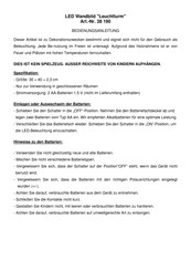 Eurotops Leuchtturm Bedienungsanleitung