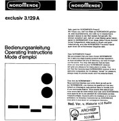 Nordmende exclusiv 3.129 A Bedienungsanleitung