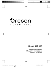 Oregon Scientific MP 100 Bedienungsanleitung