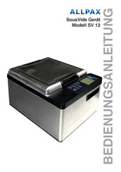 allpax SV 12 Bedienungsanleitung