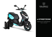 Peugeot Motorcycles e-STREETZONE 2022 Bedienungsanleitung
