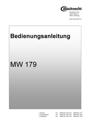 Bauknecht MW179 Bedienungsanleitung