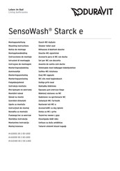 Duravit SensoWash Starck e 610300 00 2 00 4300 Montageanleitung