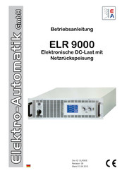 EA ELR 9000 Serie Betriebsanleitung