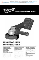Milwaukee M18 FSAG125XB-0X Originalbetriebsanleitung