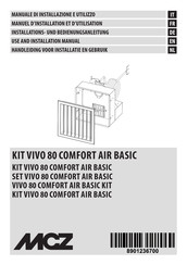 MCZ KIT VIVO 80 COMFORT AIR BASIC Installations- Und Bedienungsanleitung