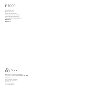 Final E2000S Benutzerhandbuch