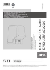 BFT ICARO SMART AC A2000 Installations- Und Gebrauchsanleitung