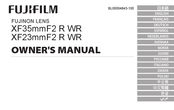 FujiFilm XF23mmF2 R WR Bedienungsanleitung