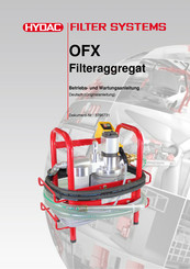 HYDAC OFX Serie Betriebs- Und Wartungsanleitung