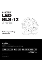 EuroLite LED SLS-12 UV Floor Bedienungsanleitung