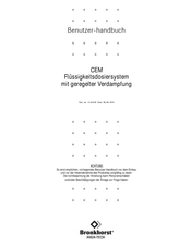 Bronkhorst CEM Benutzerhandbuch