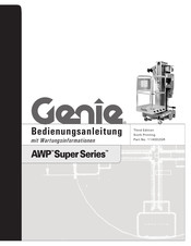Terex Genie AWP-40S Bedienungsanleitung Mit Wartungsinformationen