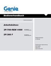 Terex Genie 3P/700-REM 4400 Bedienerhandbuch