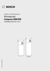 Bosch Compress 4000 DW Serie Installations- Und Bedienungsanleitung