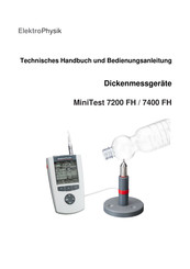 ElektroPhysik MiniTest 7200 FH Technisches Handbuch Und Bedienungsanleitung