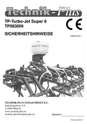 Technik-Plus TP0830IN Sicherheitshinweise