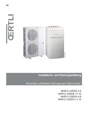 OERTLI MHR-C-V200/E 11-16 Installations- Und Wartungsanleitung