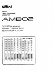 Yamaha AM802 Bedienungsanleitung