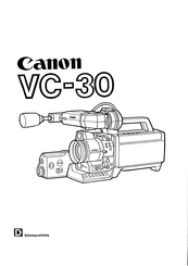Canon VC-30 Bedienungsanleitung