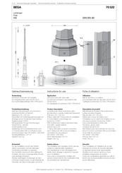 Bega 70 522 Gebrauchsanweisung