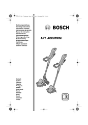 Bosch ART 23 ACCUTRIM Bedienungsanleitung