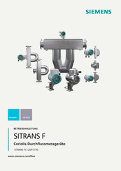 Siemens SITRANS F FC120 Betriebsanleitung