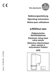 IFM Electronic Efector180 IX50 Bedienungsanleitung