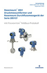Emerson Rosemount 2051 Kurzanleitung