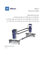 Hillrom Allen A-71101-PT Gebrauchsanweisung